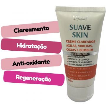 Creme Clareador Axilas, Virilhas, Coxas e Bumbum  Suave Skin Suave Fragrance