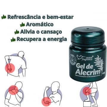 4 Gel de Alecrim Alívio da Dor e Tensão Muscular