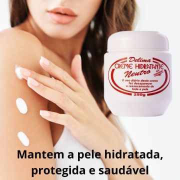 Kit Hidratação Total: Loção Milagrosa Delima Tratamento para Pés Rachados  + Creme Hidratante Corporal Delima Neutro