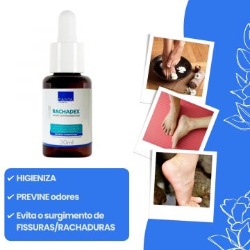 KIt 25 Loção Rachadex Tratamento para Ressecamento e Rachaduras nos Pés