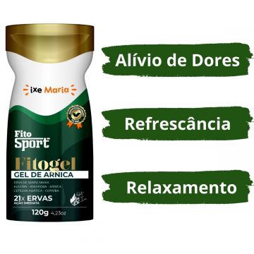 2 FitoSport Gel de Arnica Fitogel 21 Ervas + Gel Massageador de Alecrim Natulife