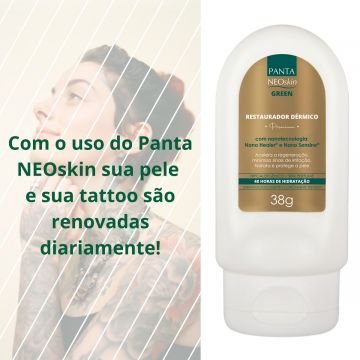 Kit Hidratante, Restaurador Dérmico e Cicatrizante Panta NeoSkin: Black 120 g + Green 38 g