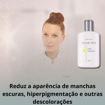 Kit  Cuidado Facial: 1 Loção Clareadora + 2 Peeling Clear Pele Abelha Rainha