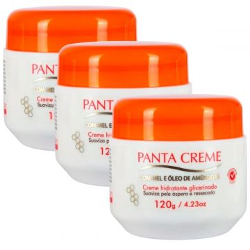 Kit 3 Panta Creme Hidratante Corporal para Hidratação Intensa