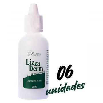 Kit Loção LizzaDerm para Hidratação e Tratamento de Pés Rachados - 6 unidades