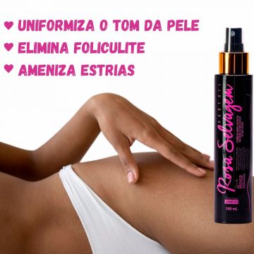 Óleo Clareador Rosa Selvagem + Creme Clareador Axilas, Virilhas, Coxas e Bumbum  Suave Skin