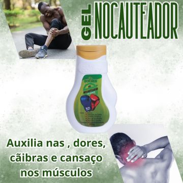 Kit 2 Gel Nocauteador Massageador Dokmos + 2 Gel de Arnica Fitosport Fitogel