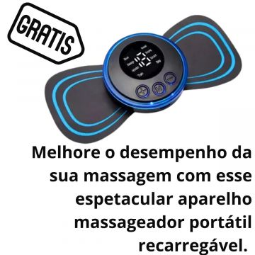 Gel Canela de Velho Hábito Cosméticos +  Mini Massageador Portatil Recarregável