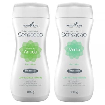 Sabonete Íntimo Sensação: 1 Arruda + 1 Menta