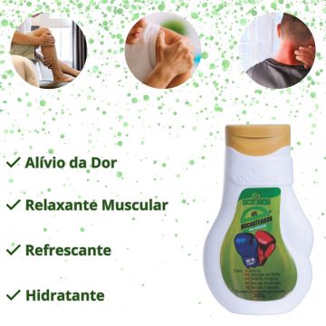 Kit Massagem para Alívio da Dor: 3 Gel Nocauteador Massageador Dokmos 200g + 1 Gel de Arnica Natu Life 200g