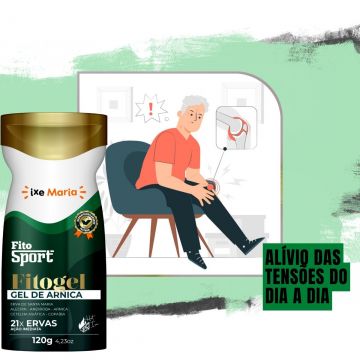 2 Gel Massageador de Alecrim Ultra refrescante + Gel Massageador de Arnica FitoSport 21 ervas 