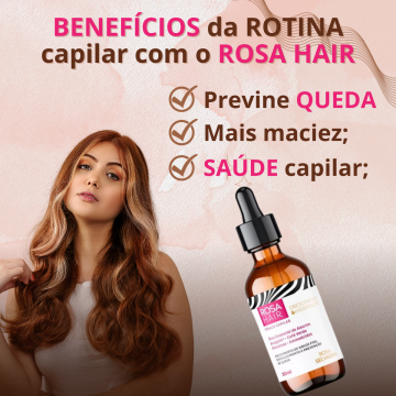 2 Tônico Capilar Crescimento & Hidratação Rosa Hair