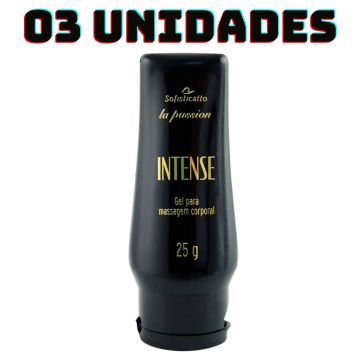 Kit 3 Gel Lubrificante Íntimo Para Massagem Corporal Top Sensual