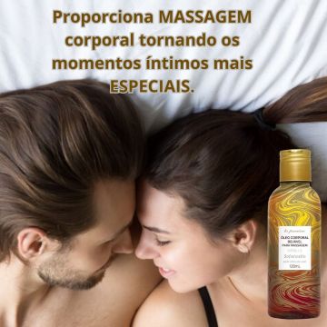 Kit Óleo De Massagem Sensual Sensação Quente: Vanilla + Morango