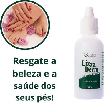 Kit 7 Loção LizzaDerm Hidrata e Trata Pés Rachados e Ressecados