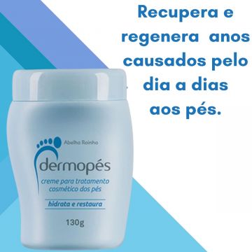 1 Dermopés Creme Para Tratamento de Pés Rachados 130 g (azul) + 1 Loção Delima Milagroso Hidratação e Tratamento de Rachaduras nos Pés