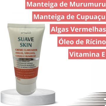 2 Creme Clareador Axilas, Virilhas, Coxas e Bumbum  Suave Skin Suave Fragrance