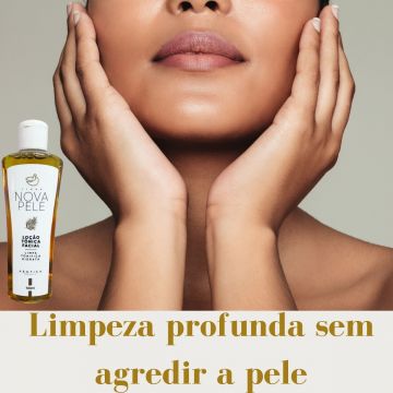 Kit Cuidado Facial Nova Pele: 1 Sabonete Facial 100 mL + 2 Loção Tônica 100 mL