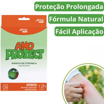 2 Adesivo Repelente Natural Citronela Amo Protect