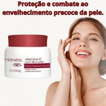 Hidratante Corporal com Vitamina E e Filtro Solar Hidratte Natu Charm - 2 unidades