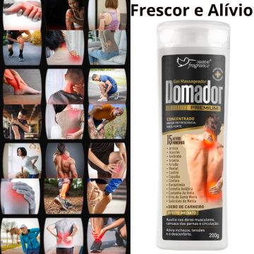 Kit 2 Gel Domador Sebo de Carneiro Massageador Extra Forte para Alívio de Dor Muscular