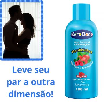 Kit 2 Óleo Corporal para Massagem Íntima Sensual Mordidinhas Kero Doce 