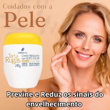 Kit Tarta Rugas Creme para Tratamento e Suavização de Rugas cm Filtro Solar - 2 unidades