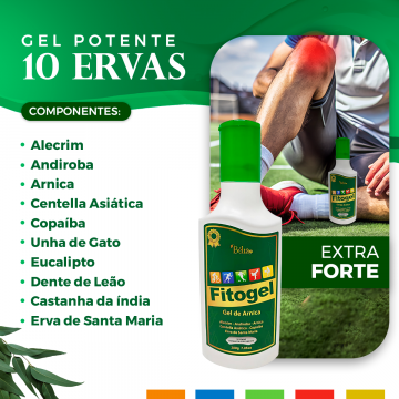 Kit 3 Gel De Arnica Fitogel + Milagroso Delima Pé Rachado