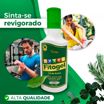 Fitogel Gel Reduz Inflamação Relaxa Os Musculos + Nocauteador Gel para Massagem