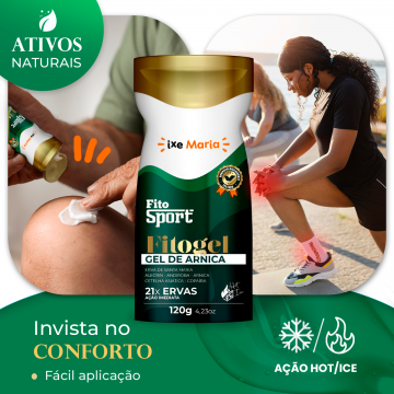 5 Gel Massageador de Arnica FitoSport 21 ervas