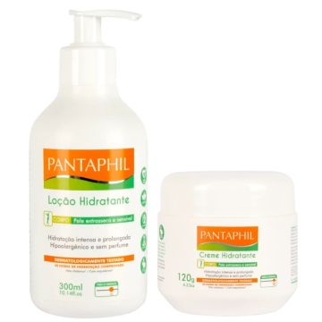 Pantaphil Loção Hidratante Hipoalergênica 300ml + Creme Hidratante Hipoalergênico Pantaphil 120 g