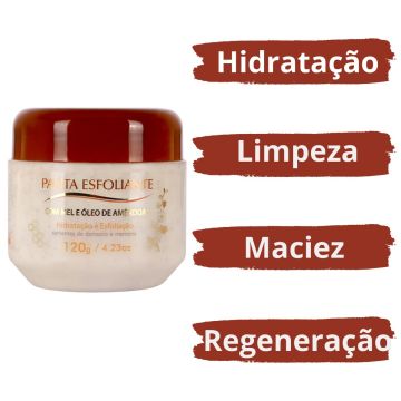 Kit 4 Panta Esfoliante com Mel e Óleo de Amêndoas 120g