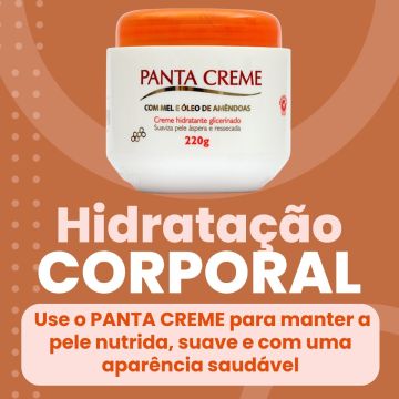 Kit 3 Panta Creme Hidratante Glicerinado Panta Cosmética 220g